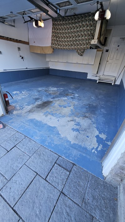 Before photo from Brampton garage transformation