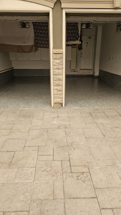 Brampton two-car garage full flake transformation